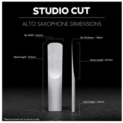 Legere Alto Saxophone Reed, Studio Cut, Strength 2.5 image 2