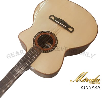 Merida Extreme Kinnara Solid sitka Spruce & Rosewood Electronic acoustic guitar image 4
