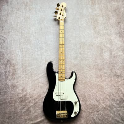 Fender Precision Bass Elite I Maple Fretboard Gold Hardware 1983 - Black image 2
