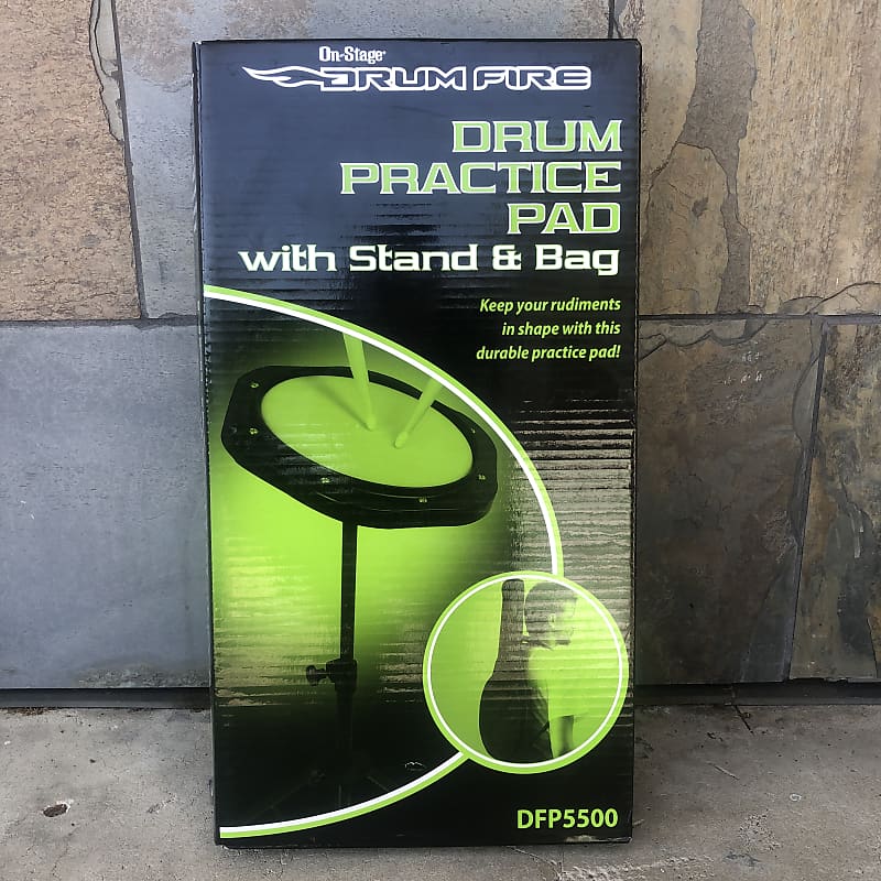 On-Stage - Drum Practice Pad With Stand And Bag - DFP5500 - Concert  Percussion