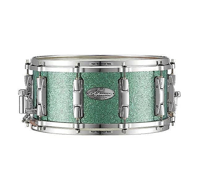 Pearl RF1465S/C413 Reference Series 6.5x14" 20-Ply Snare Drum in Turquoise Glass (Made to Order) image 1
