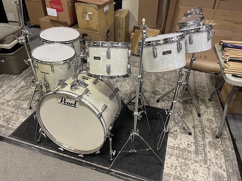 Pearl Vintage Wood Fiberglass 8 Piece Drum Set Hd 1972 Wmp Reverb