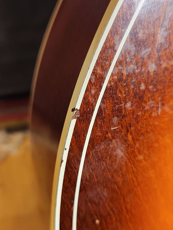 Vintage Barclay Acoustic Guitar 1969 Sunburst | Reverb