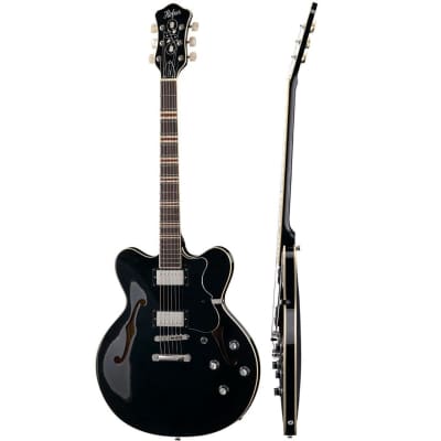 Hofner HCT Verythin Electric Guitar  - Black for sale