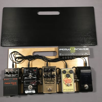 MadPedalBoards - Flat 8.75" x 19 7/8"  Pedalboard \ Black - Poly with hook and loop tape image 7
