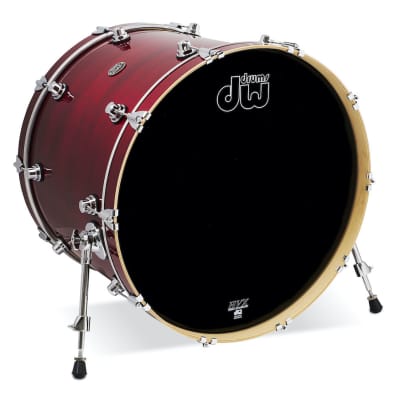DW Performance Bass Drum 24x18 Cherry Stain image 1