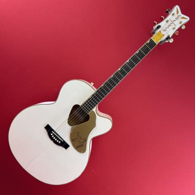[USED] Gretsch G5022CWFE Rancher Falcon Jumbo Cutaway, White (See Description) for sale