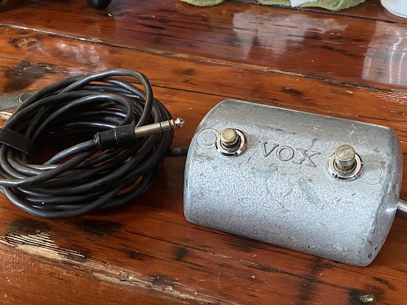 Vintage 60's Vox 2Button Footswitch w/"MRB" Momentary Switch Reverb
