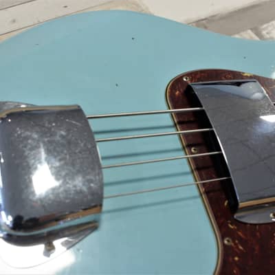 Fender Time Machine 1963 Precision Bass Journeyman Relic -  Aged Daphne Blue image 8