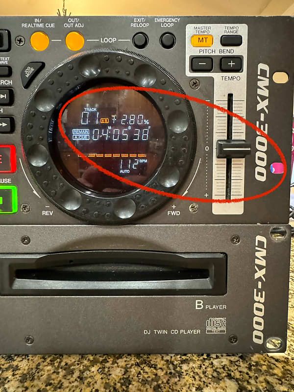 Pioneer CMX-3000 Dual Twin CD Deck Professional DJ CDJ