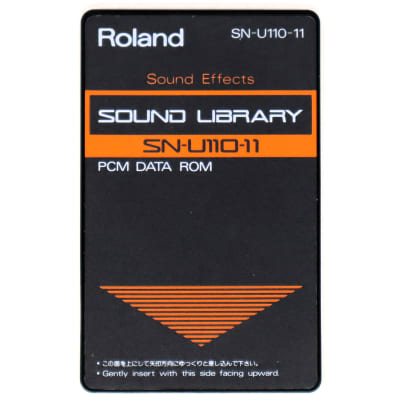 Roland SN-U110-11 Sound Effects Sound Library PCM Data Rom Card For U-110