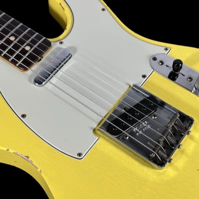 2022 Fender Telecaster 1963 Custom Shop '63 Reissue Tele Heavy Relic ~ Graffiti Yellow image 6