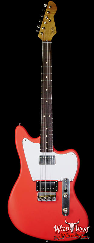 LsL Silverlake One HH Roasted Flame Maple Neck Rosewood Fingerboard Fiesta Red image 1