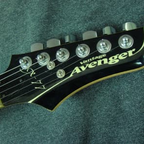 Vantage Avenger X-77 Black Electric Guitar Made In Japan X77 w/OHSC image 7