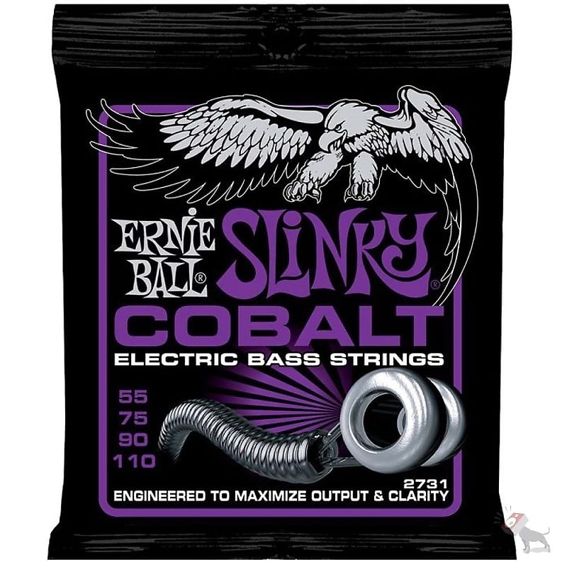 Ernie Ball 2731 Cobalt Power Slinky Electric Bass Strings (55-110) image 1