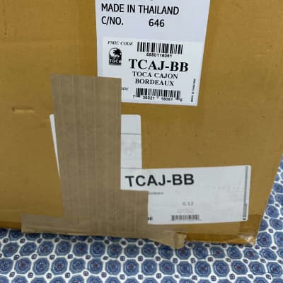 TOCA Cajon-Bordeaux Finish-Adjustable Snares image 12