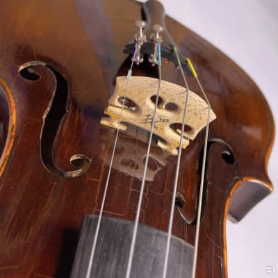 Anonymous German Violin - Possible Widhalm School - 19th Century - LOB: 358 mm - w/ Neck Graft image 9