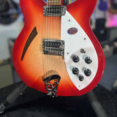 New 2024 Rickenbacker 330 Guitar - Fireglo, with OHS Case, 330FG Auth Dlr, 676 image 5