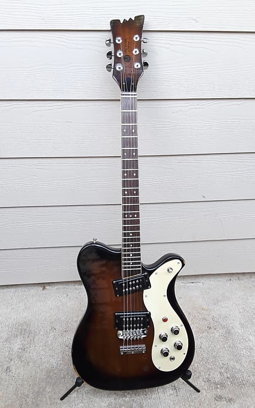 1972 Mosrite 350 Solid-Body Electric Guitar w/ Hard Shell Case image 1