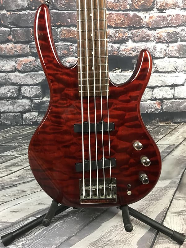 Hohner B Bass 5 Q Trans Red | Reverb