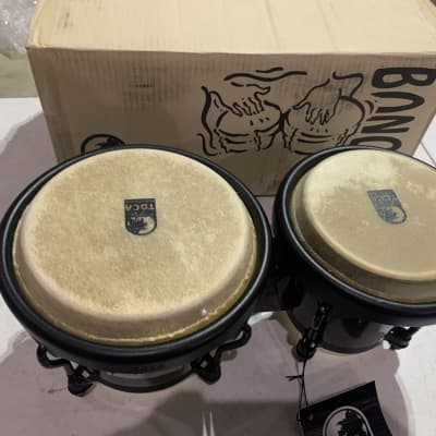 Toca Players series bongo set 6” and 7” tunable Black sparkle | Reverb