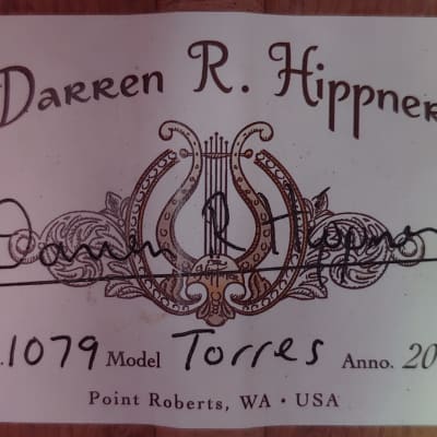 2021 Darren Hippner Torres Model 640mm Scale Maple Classical Guitar image 7