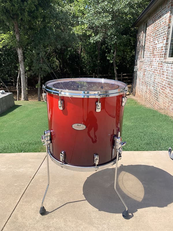Pearl Reference Floor Tom 18X16 2020 Scarlet Fade Pearl 155 Reverb