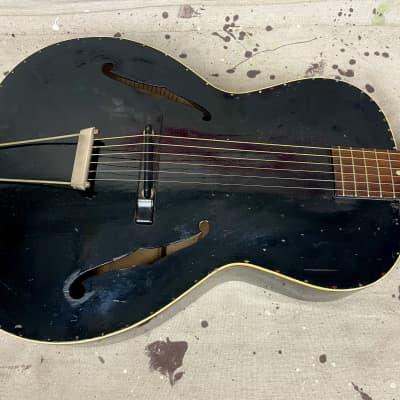 1930's Gibson L-30 Archtop Acoustic Guitar Black Refin L30 Player Project image 8