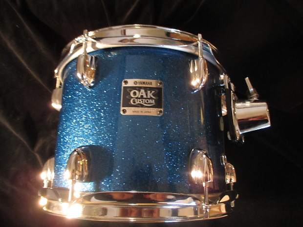 Yamaha Oak Custom Drums, Blue Sparkle, Made In Japan, VIRGIN