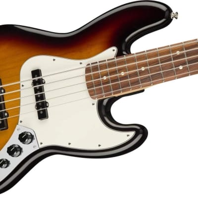 Fender Player 5-String Jazz Bass, 3-Color Sunburst, Pau Ferro Fingerboard image 5