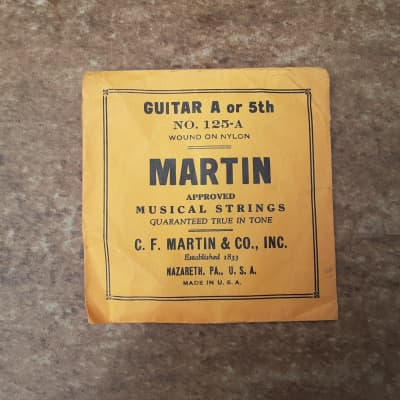Vintage Late 1920's Martin Guitar A-String Packet! Super Rare, Original Case Candy! image 1