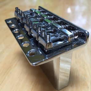 Vintage Solid-Copper Strat Style 6 Screw Synchronized Tremolo Bridge made by Tokai S.T.C. image 1