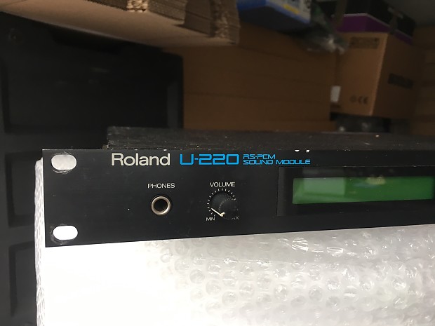 Roland U-220 1992 Black MIDI Vintage Digital Synthesizer Expander image 1