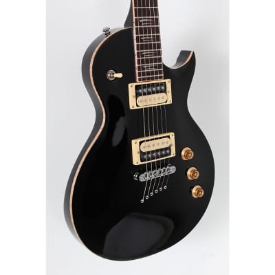 Mitchell MS400 Modern Single-Cutaway Electric Guitar Regular Black image 2