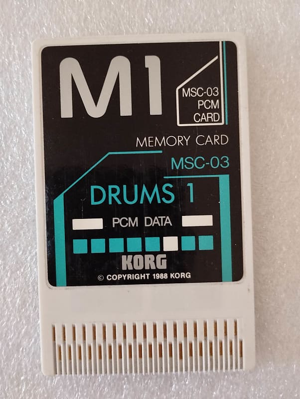 KORG M1 DRUMS 1 MPC-03 MSC-03 KORG M1 PCM Program Cards MSC-03