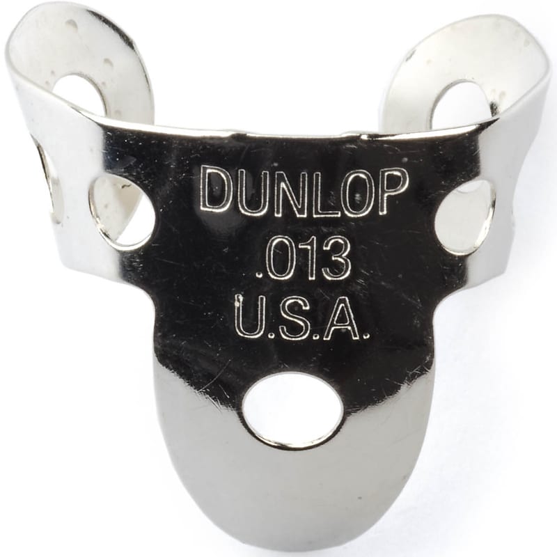 Dunlop 33P013 Nickel Silver .013mm Finger/Thumbpicks (5-Pack) image 1