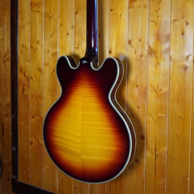 AIO SH-335 Semi-Hollow Body Guitar (ES-335 size) - Tobacco Sunburst (no case) image 14