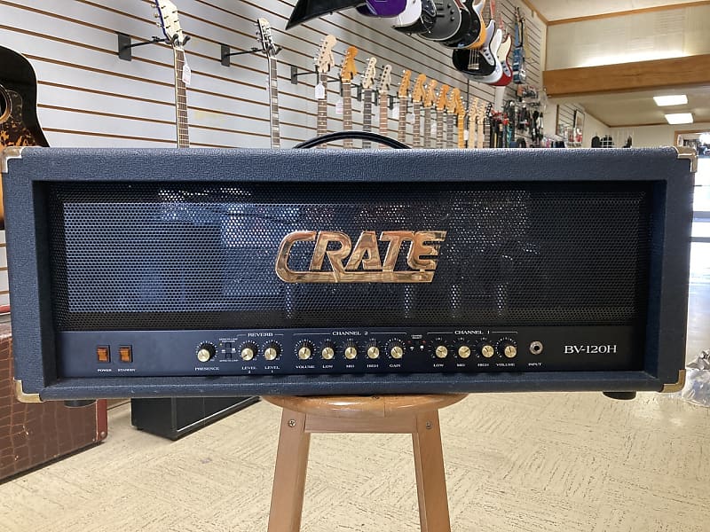 Crate Blue VooDoo BV120H Guitar Amp Head Reverb