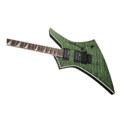 Jackson X Series Kelly KEXQ 6-String, Laurel Fingerboard, Poplar Body, and Through-Body Maple Neck Electric Guitar (Right-Handed, Transparent Green) image 8