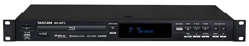 Tascam BD-MP1 Professional-Grade Blu-Ray Player with SD/USB Playback image 1
