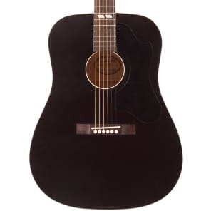 Recording King RDS-7-MBK Dirty 30's Series 7 Dreadnought Acoustic Guitar Matte Black