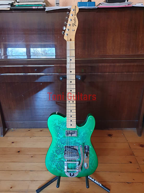 Fender Custom Shop Masterbuilt Dennis Galuszka Green Paisley Tele image 1