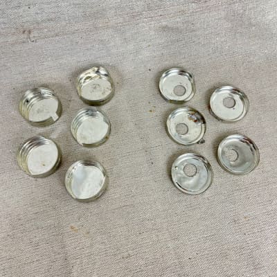 Gibson Epiphone (5) Potentiometer Dust Protective Cans 1960s Pot image 5