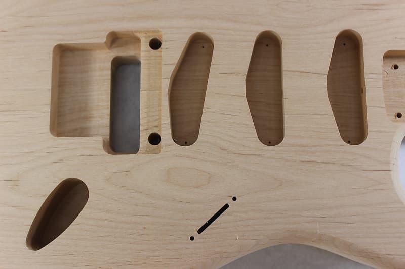 Unfinished Alder SSS guitar body - fits Fender Strat Stratocaster neck Floyd  Rose J1360 | Reverb UK