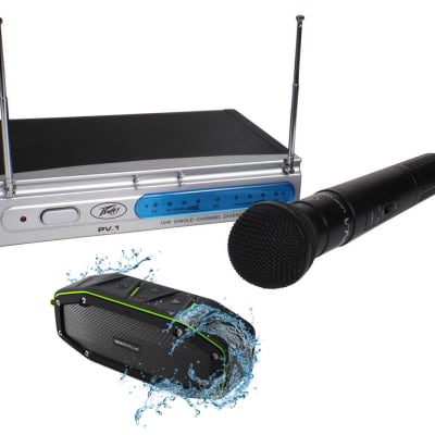 Peavey PV-1 U1 HH 911.70 Mhz Mic Wireless Handheld Microphone System + Speaker image 11