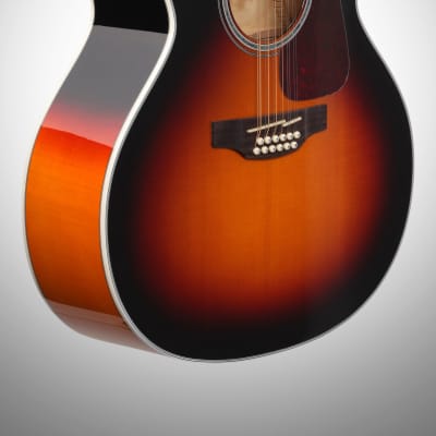 Takamine GJ72CE Jumbo Cutaway Acoustic-Electric Guitar, 12-String, Brown Sunburst image 3