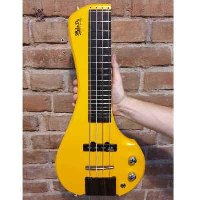 MihaDo FingyBass Travel Bass 4 strings Custom Yellow image 2