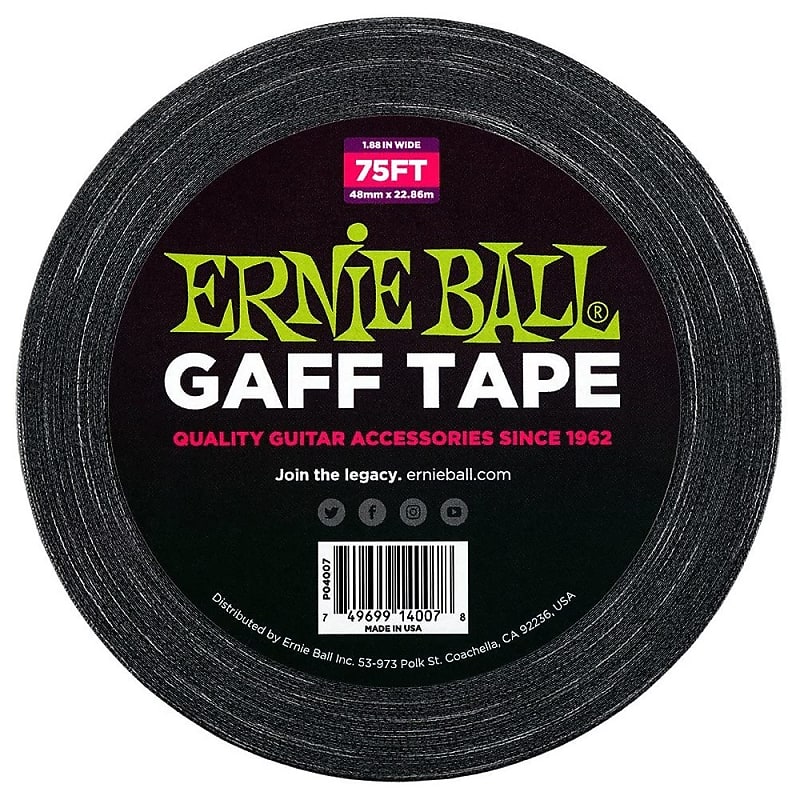 Ernie Ball Gaff Tape 75' Roll P04007 image 1