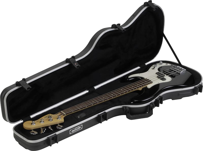 SKB 1SKB-FB-4 Shaped Standard Bass TSA Hard Case w/ Over-Molded Handle image 1