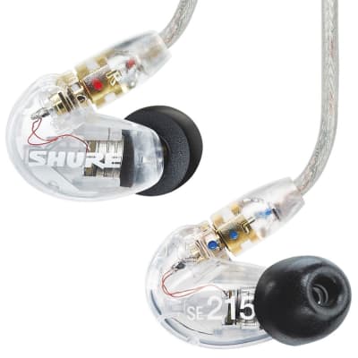 Shure SE215 PRO Wired Earbuds - Professional Sound Isolating Earphones, Clear Sound & Deep Bass, Single Dynamic MicroDriver, Secure Fit in Ear Monitor, Plus Carrying Case & Fit Kit - Clear (SE215-CL) image 4